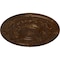 Ekena Millwork Dauphine Ceiling Medallion (Fits Canopies up to 13 1/4"), 33 7/8"OD x 1 3/8"P, Root Beer Crackle CM33DARBC - alternate 4